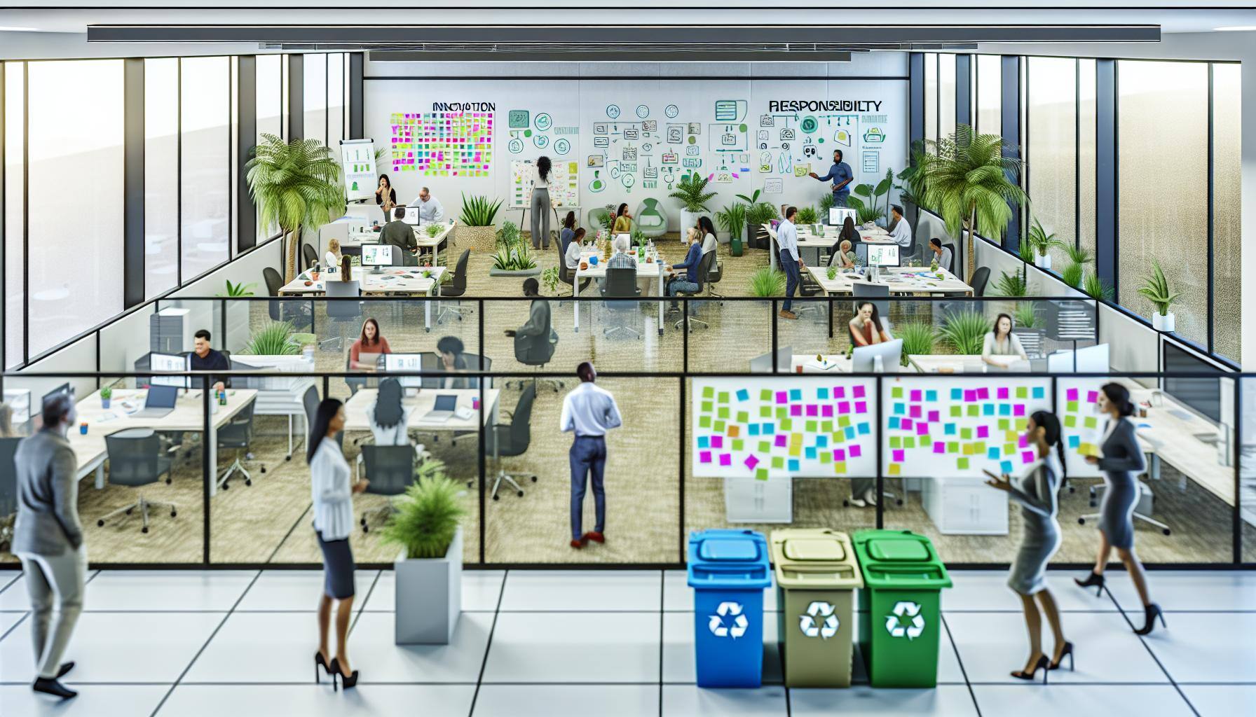 Modern, socially responsible office